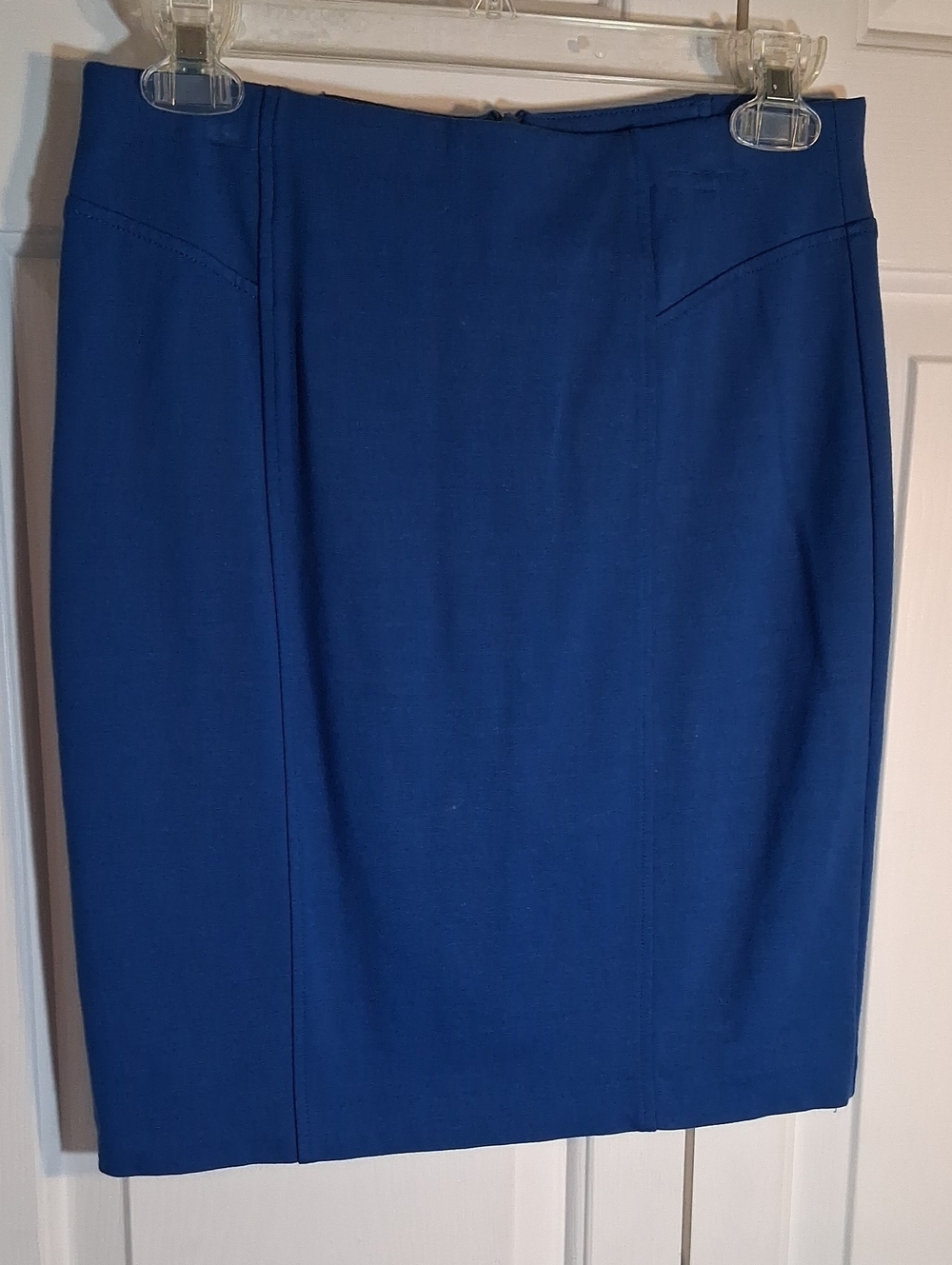 Thalian Classic Blue Pencil Skirt